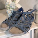 Bare Traps Sammie Strappy Blue Comfy Walking Sandals Photo 5