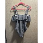 Kona Sol Blue And White Gingham One-Piece Swimsuit Woman’s Size 16W Photo 7