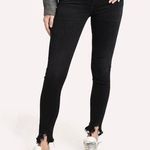 AGOLDE  Los Angeles Black Sophie denim skinny jeans raw hem Photo 0