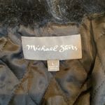 Michael Stars  black suede faux fur sleeveless vest Photo 3