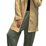 EXPRESS NWT Tan Faux Wool Oversized Maxi Pea Coat Sz L Photo 1