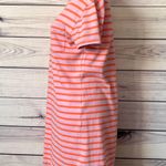 Gap Pink & Orange Striped Short Sleeve Pocket Cotton T-Shirt Dress Photo 3