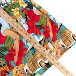 Grace Karin Floral Hawaiian Print Skirt Womens L Retro Pinup Aloha Rockabilly Photo 7