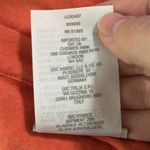 LOGO By Lori Goldstein Orange 3/4 Sleeve lace ruffle trim Top Lagenlook Size S Photo 8