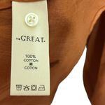 The Great Derby Embroidered Blouse Floral Brown Women’s Size 0 Boho Puff Sleeve Photo 9