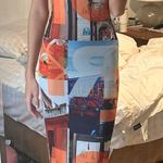 Pepper Mayo Into The City Mesh Maxi Dress  Photo 0