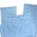 Denim & Co  cute light blue pullover elastic waist flared mom jeans ! Nwot Photo 5