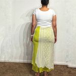 Urban Outfitters  Yellow Beatrix Spliced Maxi Skirt Sz L Photo 10