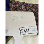 Anne Klein Square Silk Scarf Blue Multicolor Geometric Print With Green Border Photo 3