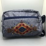 LeSportsac A Rare Retired Western Style Sequins Print Blue Crossbody Handbag Photo 2