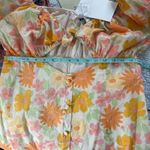 Sabo Skirt SABO Floral Puff Sleeve Mini Dress Summer Cottage Core NWT Photo 4