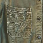 Zara Trafaluc Women's Olive Green Military Jacket XS Streetwear Tan Photo 1