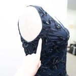 Adrianna Papell - Floral Leaf Beaded Ankle-Length Gown Photo 6