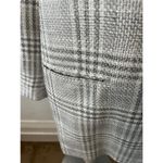 Liz Claiborne Vintage  Grey and cream Plaid check single button Blazer Size 14 Photo 4