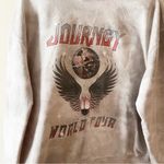 Journey World Tour Pullover Sweatshirt Size XXL logo Tie Dye Light Gray Photo 2