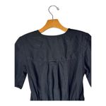 Thakoon Romper Women 0 Black Linen Blend Tie Waist Romper Lagenlook Gothic Photo 6