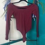 Free People burgundy body suit size M/L Photo 0