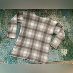 American Eagle Vintage Outfitters tan brown plaid thermal henley, size small Photo 7