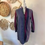 Vintage Middy&Co Striped Multicolor 100% Cotton Button Up Shirt Dress Sz M Blue Size M Photo 3