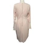 Calvin Klein NWT  Light Pink Long Flare Sleeve Boatneck Sheath Dress New Cocktail Photo 3
