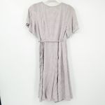 ASTR  Womens Modest Embroidered Short Sleeve Tie Wrap Midi Dress‎ Size S Lavender Photo 11