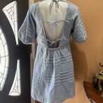 7 For All Mankind  blue open back dress Photo 5