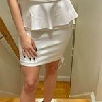 Cache Caché Strapless Peplum Event Dress, White, Size 2, NWT Photo 0