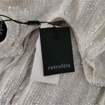 Retrofete Tilly Belted Sequin Chiffon Maxi Dress White Size XS NWT Sleeveless Photo 9