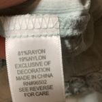 Krazy Kat  Seafoam Green Beaded Lacey Top Size S Photo 5