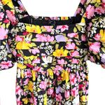 NWT Nobody's Child Nova Puff Sleeve
Black Floral Midi Dress Size 6 Photo 6