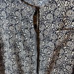 Loft  Romper Blue White Paisley Print Drawstring Waist Size 16 Career Casual‎ Photo 5