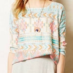 Anthropologie Akemi + Kin  Women’s Morgana Aztec Pullover Size‎ M Photo 0