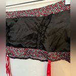 Victoria's Secret NWT VINTAGE VICTORIA’S SECRET STRAWBERRY PRINT SATIN GARTER BELT XS Photo 1