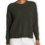 Sweet Romeo Nordstrom Seed Stitch Loden Olive Green Crewneck Cotton Sweater xs Photo 0