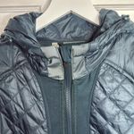 Athleta Abyss Green Rock Springs Midweight Quilted Hooded Jacket W1476 Sz M Photo 4
