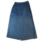 Bobbie & Brooks Vtg Bobbie Brooks Ankle Length Denim Jean Skirt Button Front A-Line Pockets 10 Photo 6