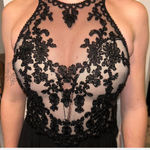 B darlin Black Dress, Lacey & Sheer  Photo 1