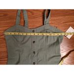 Japna NWT  100% Cotton Denim Sz S Button Front Mini Dress Preppy Peasant Coquette Photo 2