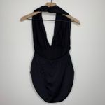 Norma Kamali Norma Kalama Halter Low Back Mio Swim One Piece Womens New Black XL Photo 12