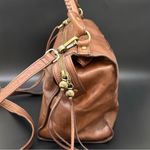 HOBO International Copula Woodlands Brown Leather Whipstitched Satchel Crossbody Photo 4