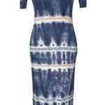 Anthropologie Midi Dress XS Shirt Dress Stretch Boho Hippie Gypsy Beachy Coastal Photo 0