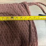 Chic Textured Brown Pencil Skirt Size L Photo 3