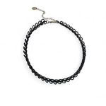 Claires Goth Black Curly Wired 90s Metal Choker Punk Emo Necklace Photo 4
