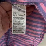 Gap Pink Blue Linen Striped Wrap Dress with bell sleeve detail Gently Used Small Photo 5