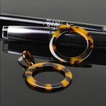 ✨ Acrylic Statement Tortoise Hoop Earrings✨ Black Photo 2