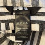 Ali Miles Women Sz XL Black White Stripe Minimalist Long Tunic Top Crinkle Artsy Photo 8