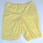 Talbots  Women's Yellow Shorts Size 2 Petite Photo 0