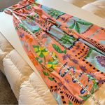 Love Wednesday Tropical Print Cotton maxi dress, spaghetti straps, coral, NWT, M Size M Photo 6