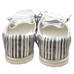 Arizona Jeans NEW Arizona Jean Co AZ Flipa Loafer SHOES Womens 10M Gray Stripe White Slip Ons Photo 2