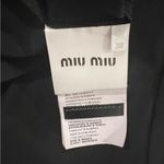 Miu Miu  blouse pleated front collar, button down back, Sz 38, New Photo 2